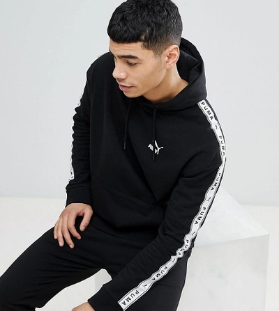 Puma Pullover Hoodie With Taped Side Stripe In Black Exclusive To Asos -  Black | ModeSens