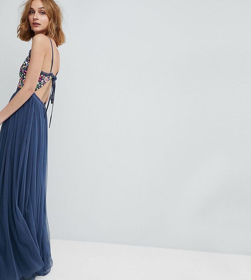 needle and thread cami strap maxi dress