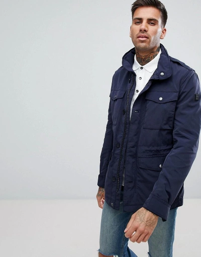 Hugo Boss Nylon Four Pocket Field Jacket In Navy - Navy | ModeSens