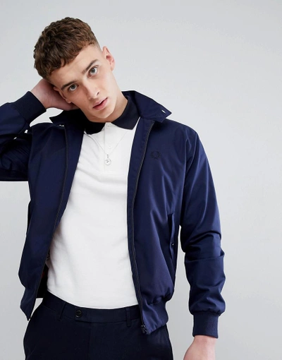 Fred Perry Reissues Made In England Harrington Jacket In Navy - Navy |  ModeSens
