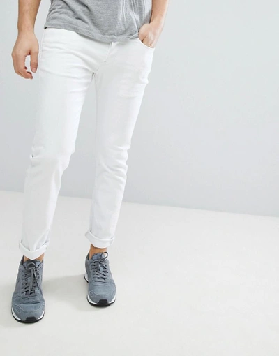 Shop G-star 3301 Slim 3d Raw Jeans - White