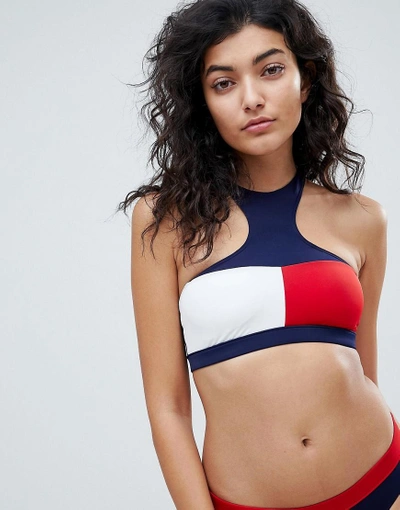 Tommy Hilfiger Crop Top Bikini Top - Multi | ModeSens