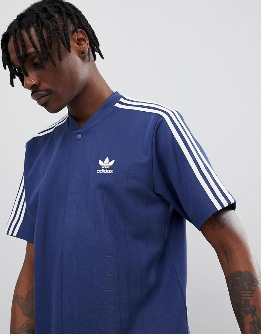 Adidas Originals Nova Retro Soccer T-shirt In Navy Ce4803 - Navy | ModeSens