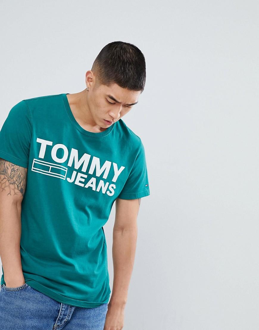 tommy jeans green shirt