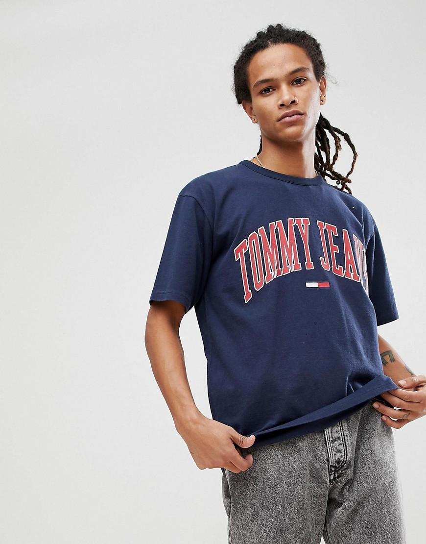 tommy jeans navy t shirt