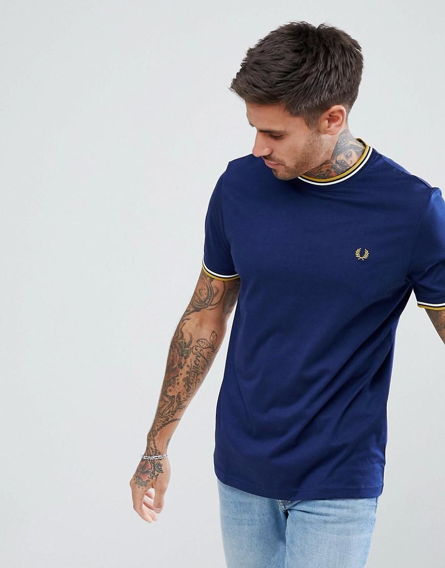 Fred Perry Twin Tipped T-shirt In Navy - Navy | ModeSens