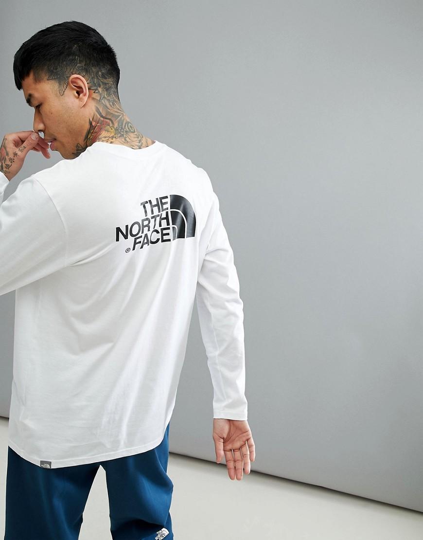 the north face long sleeve white