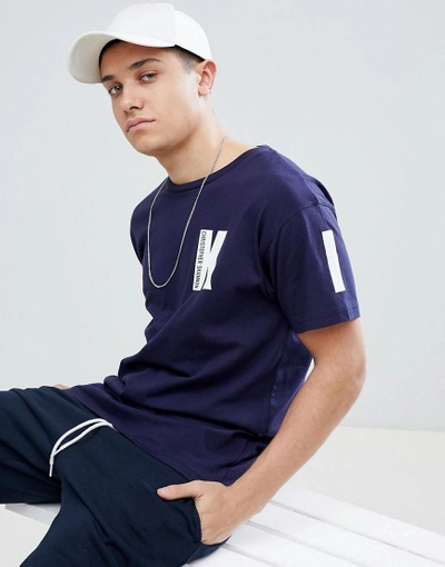 Shop Christopher Shannon Kidda By  K T-shirt In Navy - Navy