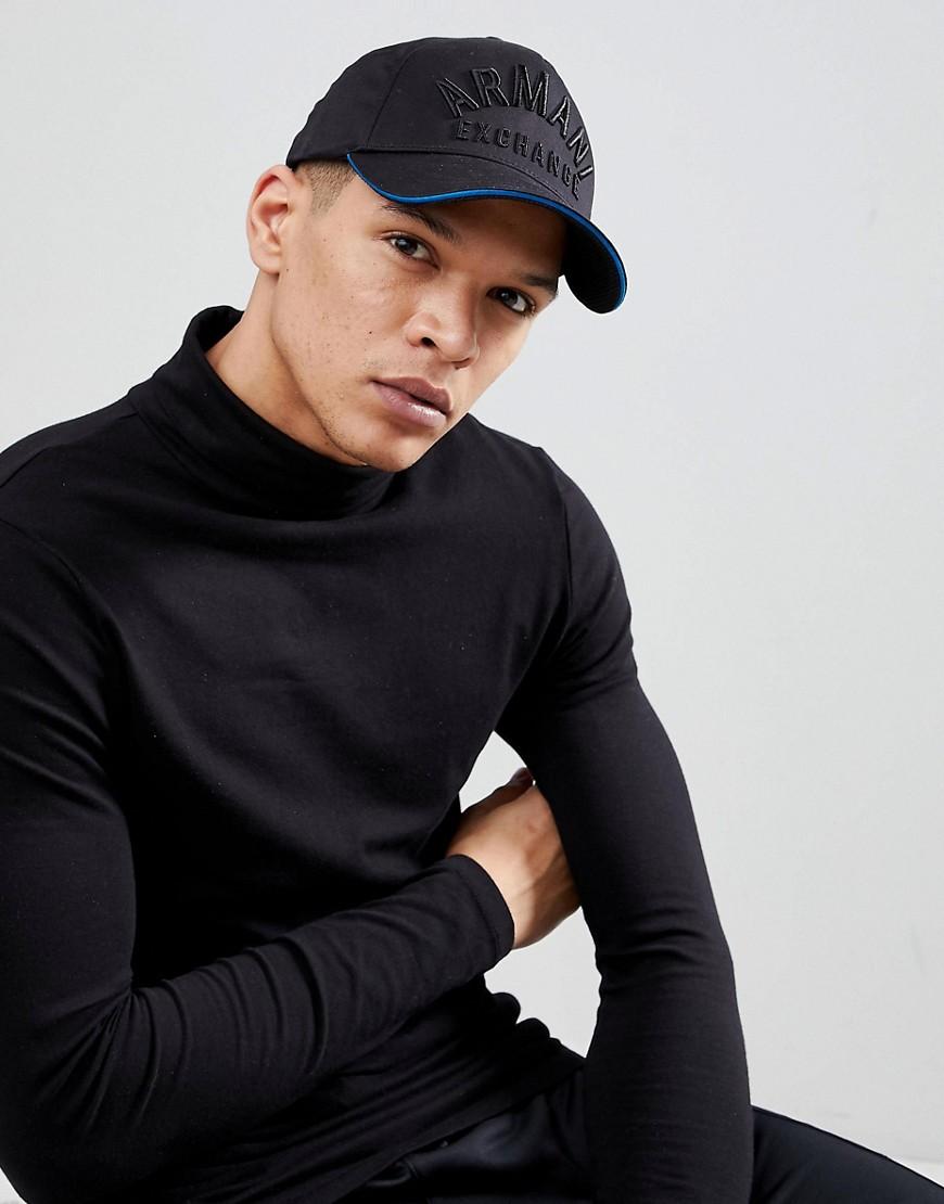 armani black cap