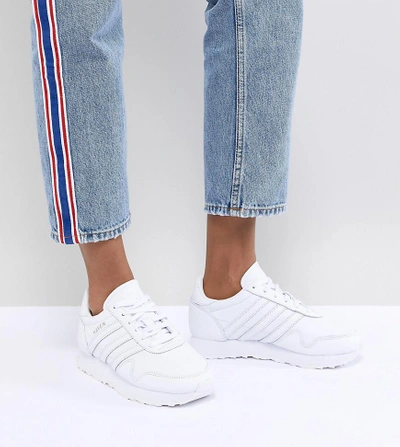 Adidas Originals Made In Germany Haven Trainers In Premium White Leather -  White | ModeSens