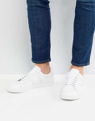 Shop Fred Perry B721 Leather Sneakers In White - White