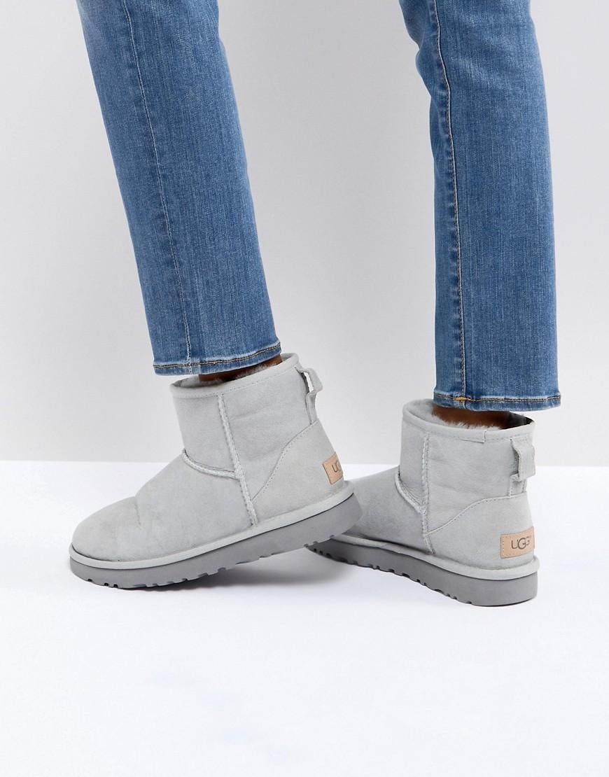 Ugg Classic Mini Ii Gray Violet Boots 