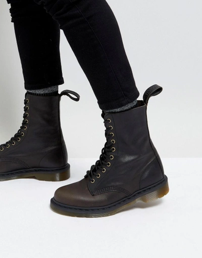 Dr. Martens 10-eye Tall Boots In Black - Black | ModeSens