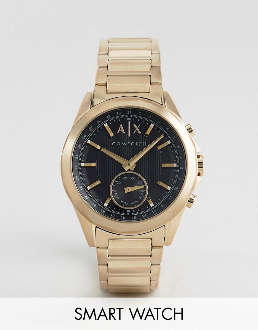 armani smart watch gold