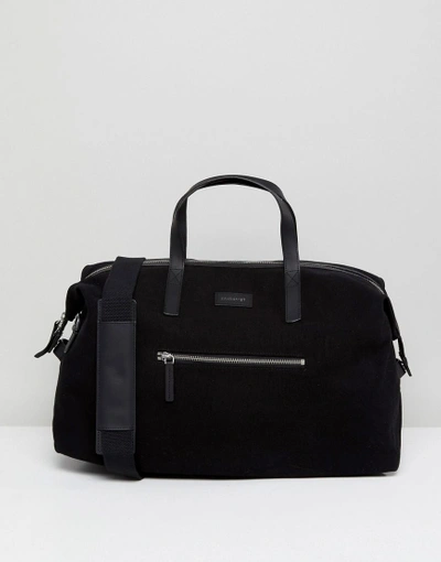 Shop Sandqvist Holly Weekend Bag With Leather Trims - Black