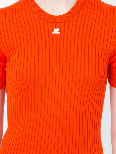 Shop Courrèges Rib Knit Top