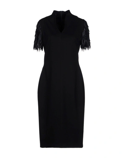 Shop Escada Knee-length Dresses In Black