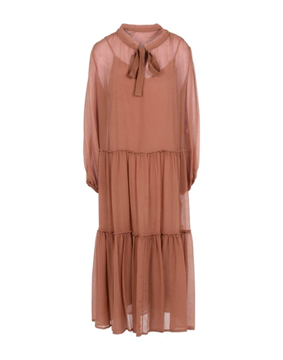 Shop See By Chloé Long Dresses In Pastel Pink