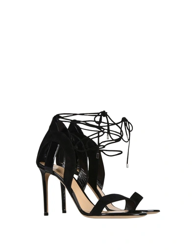 Shop Giorgio Armani Sandals In Black