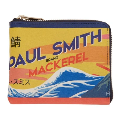 Shop Paul Smith Multicolor Mackerel Can Zip Wallet