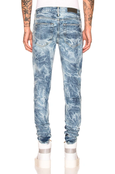 Shop Fear Of God Selvedge Denim Holy Water Jeans In Blue,ombre & Tie Dye