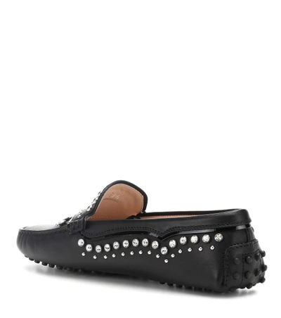 Shop Tod's Gommino Leather Loafers In Female