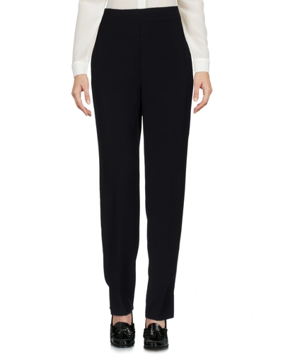 Shop Vince Casual Pants In Dark Blue