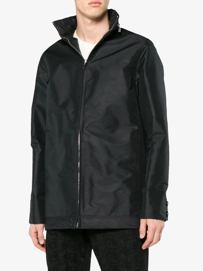 Shop Adidas Originals Rick Owens Dirt Windbreaker Tech Jacket In Black