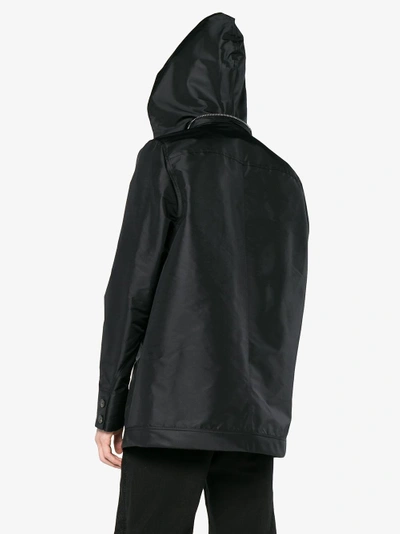 Shop Adidas Originals Rick Owens Dirt Windbreaker Tech Jacket In Black