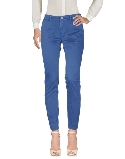Shop Care Label Woman Pants Midnight Blue Size 27 Cotton, Elastane