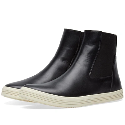 Shop Rick Owens Mastodon Elastic Sneaker Boot In Black