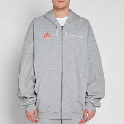 Gosha Rubchinskiy Adidas Zip-up Hoodie In Grey | ModeSens