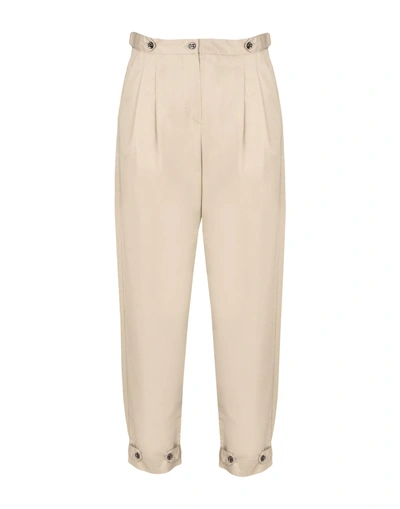 Shop Emporio Armani Woman Pants Beige Size 6 Cotton