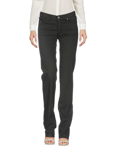 Shop Armani Jeans Casual Pants In Steel Grey