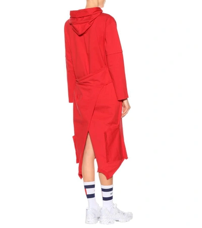 Shop Vetements Cotton Dress In Red