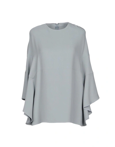 Shop Valentino Blouse In Grey