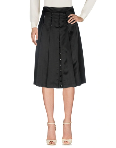 Shop Blumarine 3/4 Length Skirts In Black