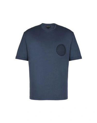 Shop Emporio Armani T-shirt In Blue