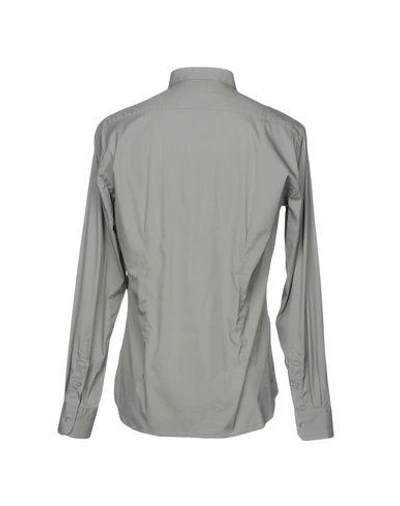 Shop Aglini Solid Color Shirt In Military Green