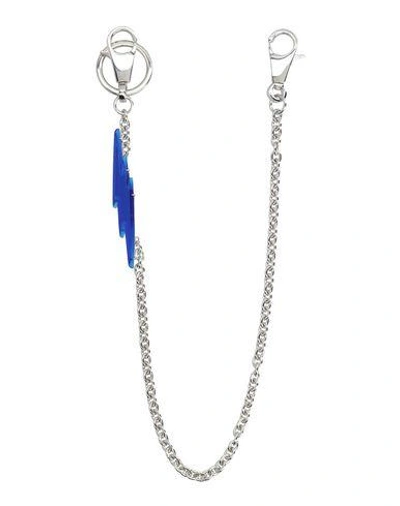 Shop Dsquared2 Key Rings In Bright Blue