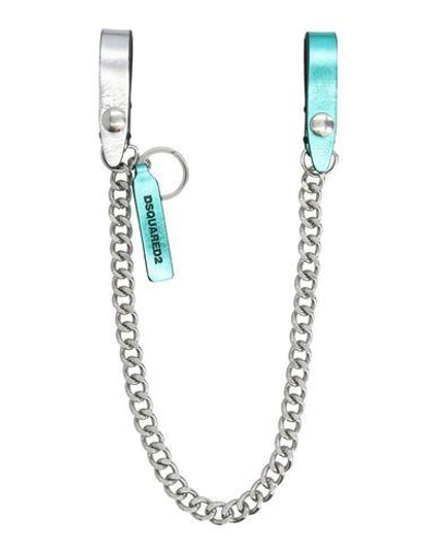 Shop Dsquared2 Key Rings In Silver