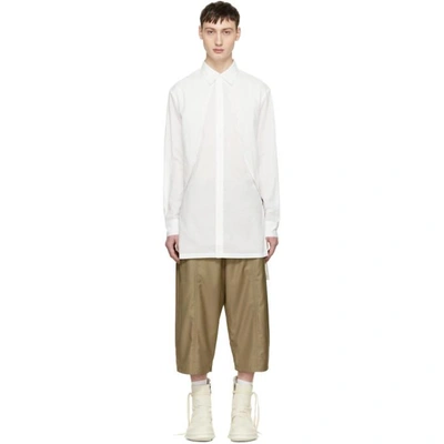 Shop D.gnak By Kang.d White Long Panel Shirt