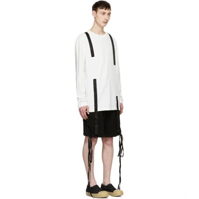 Shop D.gnak By Kang.d Ssense Exclusive White Three Straps T-shirt