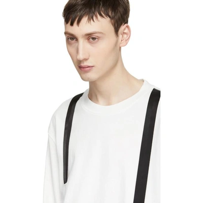 Shop D.gnak By Kang.d Ssense Exclusive White Three Straps T-shirt