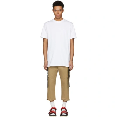 Shop D By D White Two Tapes T-shirt