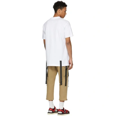 Shop D By D White Two Tapes T-shirt