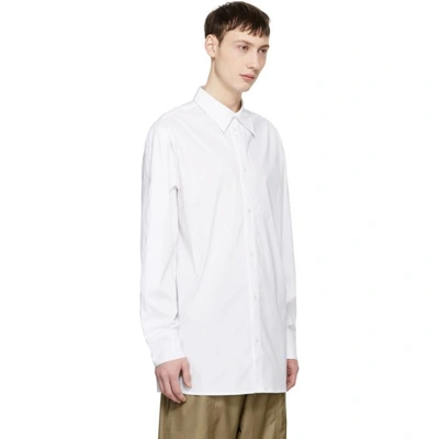 Shop D.gnak By Kang.d White Slit Shirt