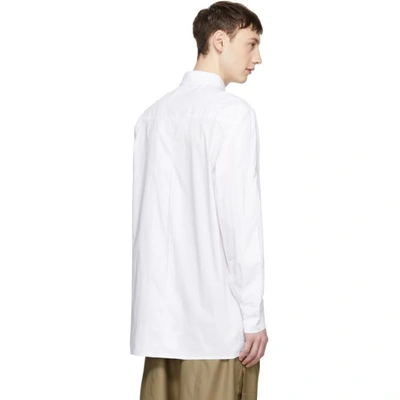 Shop D.gnak By Kang.d White Slit Shirt