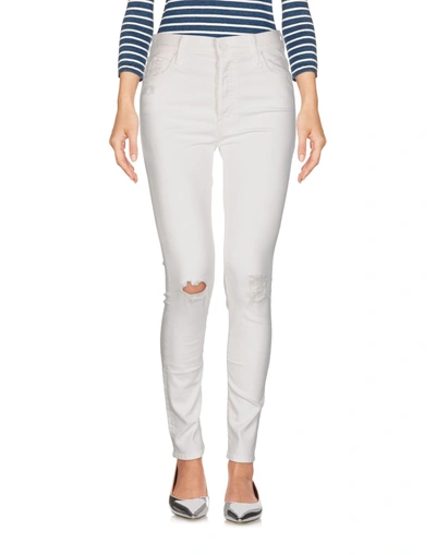 Shop Mother Denim Pants In White