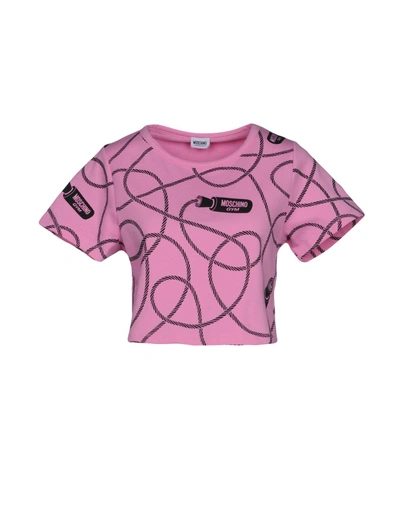 Shop Moschino Underwear Undershirts In Pink